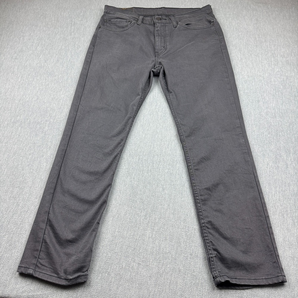 Levis 511 Jeans Men 34x29.5 Gray Slim Fit Pants Stretch Comfort Mid Rise Classic